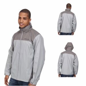 Columbia Glennaker Lake II Rain Jacket Mens LT Tall Packable Gray NWT